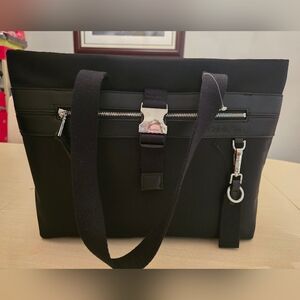 NEW Calvin Klein Black and Silver Men's Laptop Bag